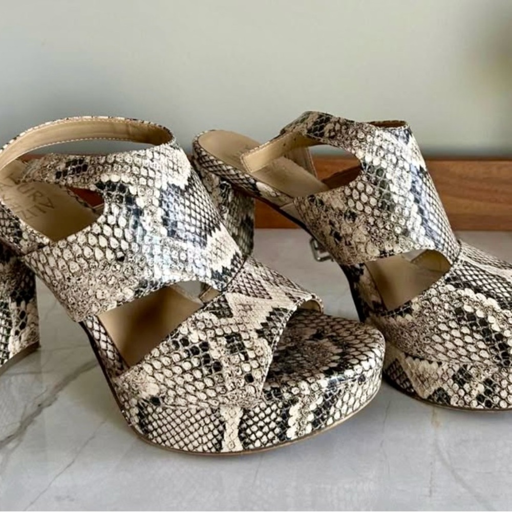 Women's Naturalizer Snakeskin Platform Heels